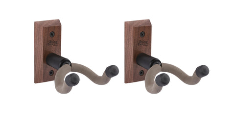 String Swing Guitar Wall Mount for Acoustic & Electric Guitars CC01K-Black Walnut 2-PACK