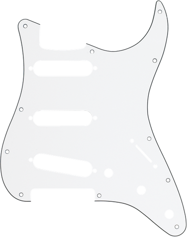 Fender 11-Hole Modern-Style Stratocaster® S/S/S Pickguard (White) 0991360000