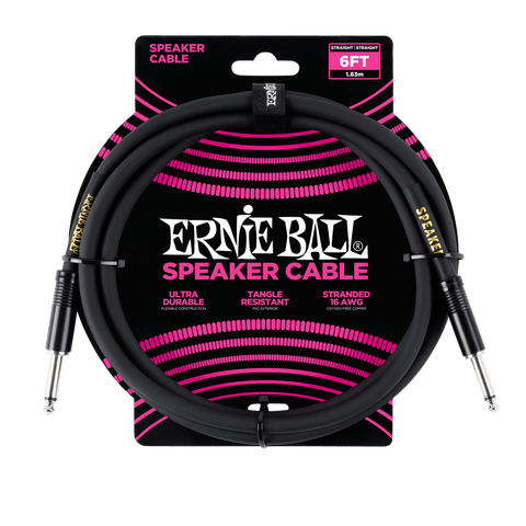Ernie Ball 6Ft Straight / Straight Speaker Cable P06072