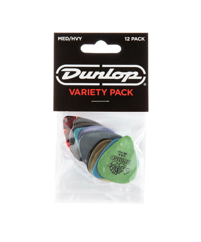 Dunlop Variety Assorted Pick Pack Medium/Heavy - 12/Pack PVP102