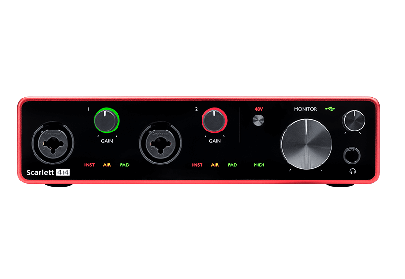 Focusrite Scarlett 4i4 3rd Gen 4-out USB Audio Interface – Pro