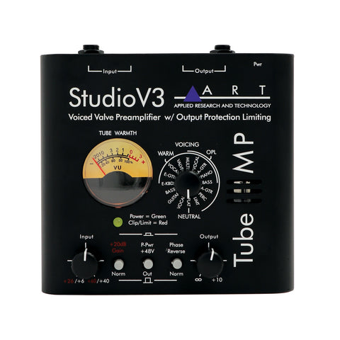 ART Variable Voiced Tube Mic/ Instrument Pre-Amplifier MP – Studio V3
