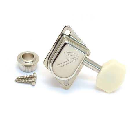 Fender 65 Mustang™ Reissue Tuner, Nickel with Cream Buttons (1) 0013189049