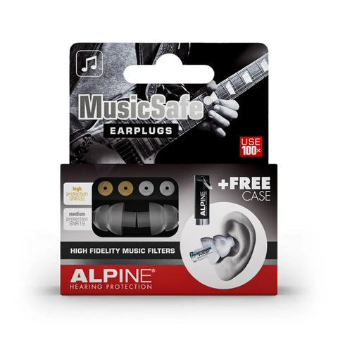 Alpine Hearing Protection Earplugs for Musicians - High Fidelity Music Filters MUSICSAFE
