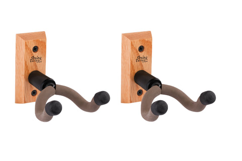 String Swing Guitar Wall Mount for Acoustic & Electric Guitars CC01K-Oak 2-PACK
