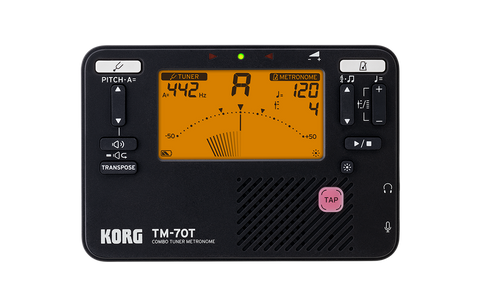 Korg Handheld Tuner and Metronome (Black) TM70TBK