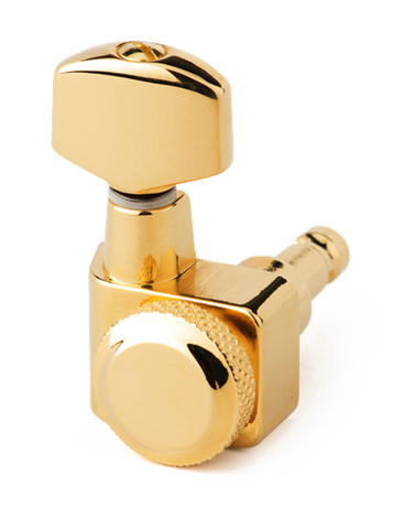 Fender Single Replacement Locking Guitar Tuning Machine for D, A, or Low E (Gold) 0038967000
