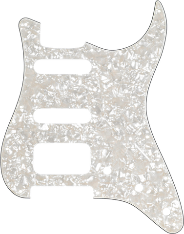 Fender 11-Hole Modern-Style Stratocaster® H/S/S Pickguard (Aged White Moto) 0991338000