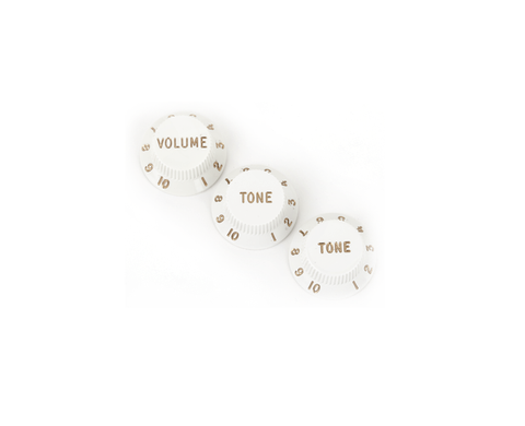 Stratocaster® Knobs, White (Volume, Tone, Tone) (3) 0992035000