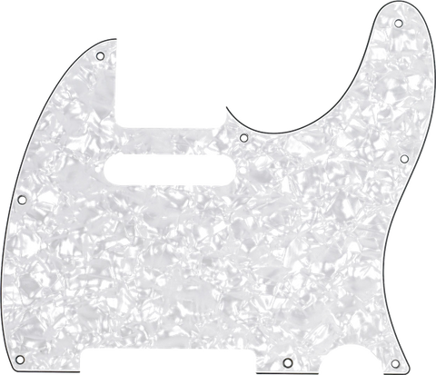 Fender 8-Hole Mount Multi-Ply Telecaster® Pickguard (White Moto) 0992150000