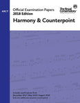 RCM - 2018 Examination Papers: ARCT Harmony & Counterpoint