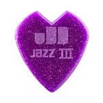 Dunlop 47PKH3NPS Purple Sparkle Kirk Hammett Jazz III Picks 6/Pack