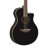 Yamaha Thinline Cutaway Acoustic-Electric Guitar, Black APX600 BL