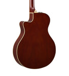 Yamaha Flamed Maple Top Thinline Cutaway Acoustic-Electric Guitar, Tobacco Brown Sunburst APX600FM TBS