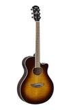 Yamaha Flamed Maple Top Thinline Cutaway Acoustic-Electric Guitar, Tobacco Brown Sunburst APX600FM TBS