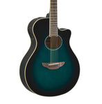 Yamaha Thinline Cutaway Acoustic-Electric Guitar, Oriental Blue Burst APX600 OBB