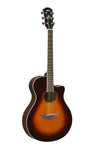 Yamaha Thinline Cutaway Acoustic-Electric Guitar, Old Violin Sunburst APX600 OVS