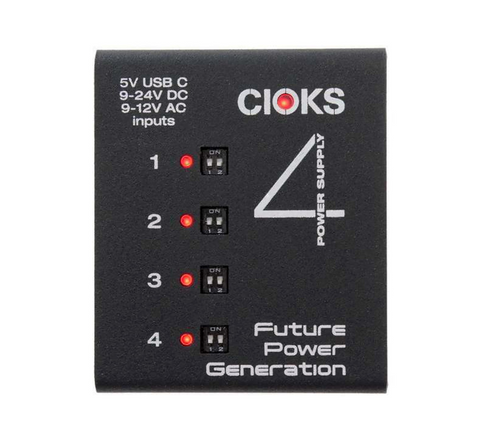CIOKS 4 4-Isolated output Guitar Pedal Power Supply with AC Adapter - C4a