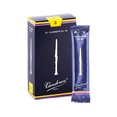 Vandoren Traditional Bb Clarinet Reeds 3.0, 10/Pack - CR103