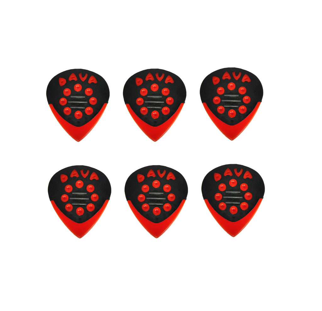 Music　Dava　Grip　Jazz　D9024　6/Pack　Pro　–　Delrin　Tips　Picks　Store　Control　Guitar