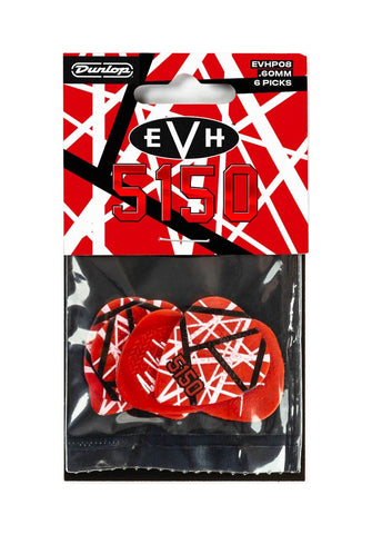Dunlop Eddie Van Halen 5150 Max Grip .60mm Guitar Picks 6/Pack EVHP08
