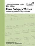 RCM - 2018 Examination Papers: Piano Pedagogy Written