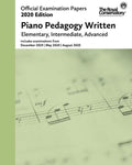 RCM - 2020 Examination Papers: Piano Pedagogy Written