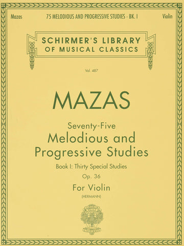 Mazas - 75 Melodious And Progressive Studies, Op. 36 - Book 1