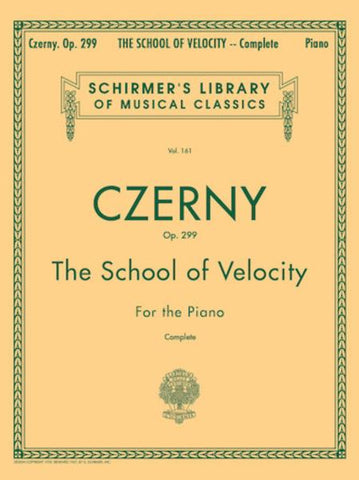 Czerny - The School of Velocity for the Piano, Op. 299