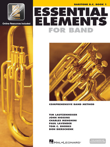 Essential Elements for Band - Baritone B.C. (Bass Clef) Book 1