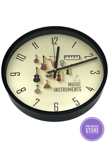 Music Instruments Clock