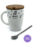 Piano Design Milk Mug