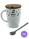 Piano Design Milk Mug