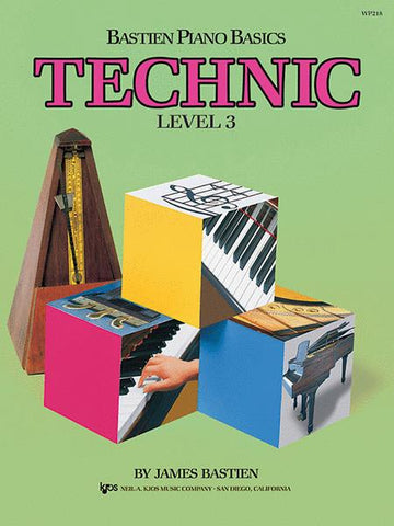 Bastien Piano Basics - Technic Book, Level 3