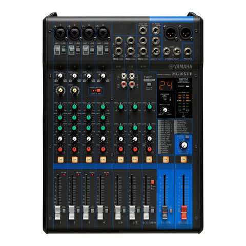 Yamaha 10-Channel Analogue Mixer with Effects & USB MG10XUF
