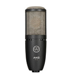 AKG Large Diaphragm Cardioid Condenser Microphone with Case and Shock Mount P220