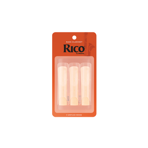 Rico by D'Addario Bass Clarinet Reeds 2.5 - 3 Pack REA0325
