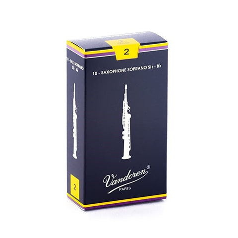 Vandoren Traditional Soprano Saxophone Reeds 2.0, 10/Pack - SR202