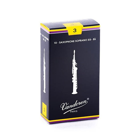 Vandoren Traditional Soprano Saxophone Reeds 3.0, 10/Pack - SR203