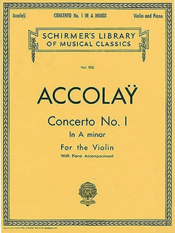 Accolaÿ - Concerto No. 1 in A minor