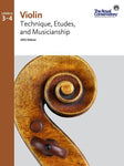 RCM - Violin Technique, Etudes, and Musicianship Levels 3-4 (2021 Edition)