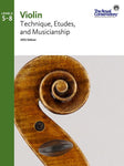 RCM - Violin Technique, Etudes, and Musicianship Levels 5-8 (2021 Edition)