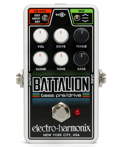 Electro-Harmonix EHX Bass Preamp & Overdrive Nano Battalion